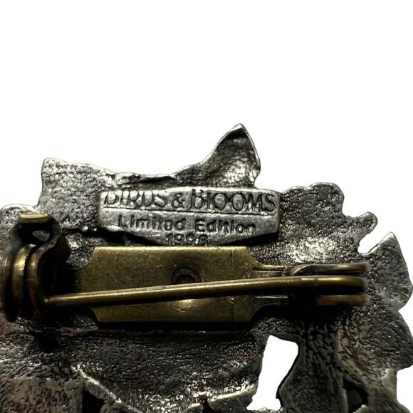 Limited Edition Brooch Pin 1998 Pewter Birds and Blooms - Picture 6 of 12